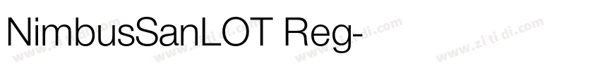 NimbusSanLOT Reg字体转换